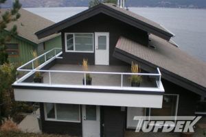 Large Finished Balcony With Designer Aggregate Vinyl Flooring By Tufdek