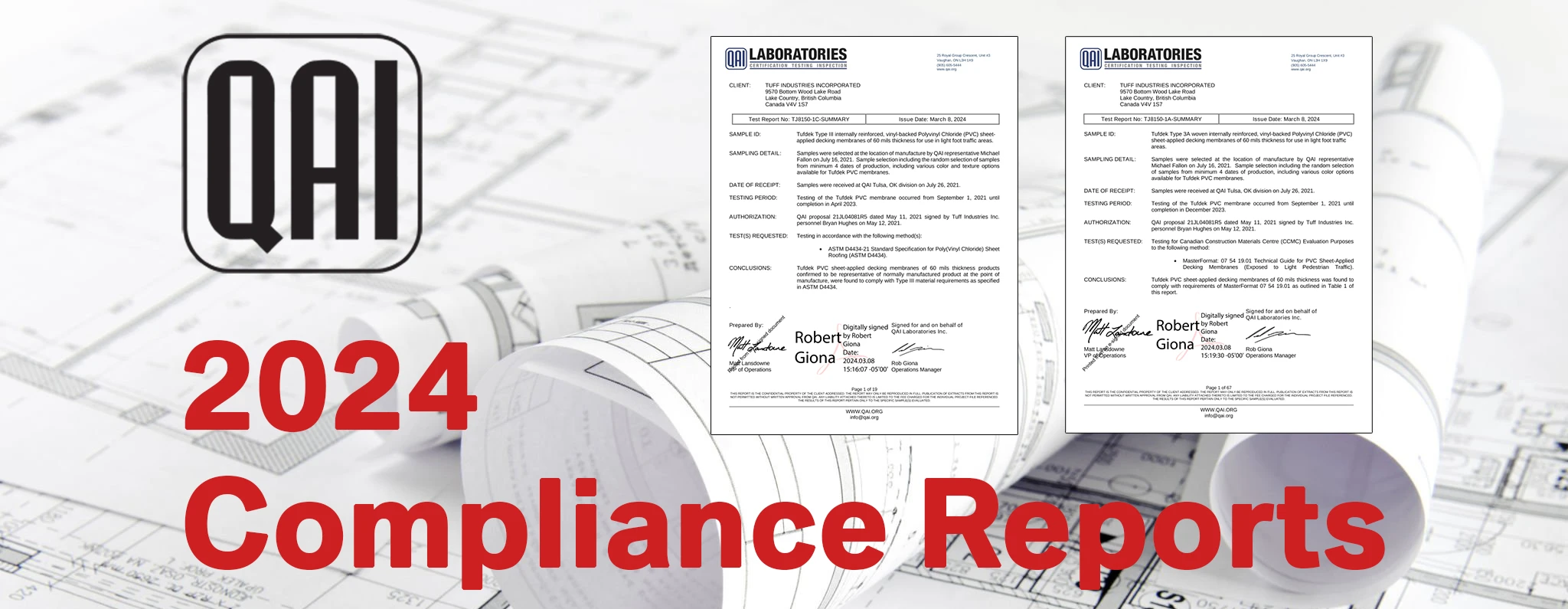 2024 QAI Lab Compliance Reports