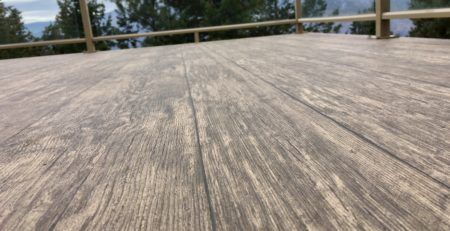 BIRCH PLANK VINYL DECKING - VIEW FROM VINYL FLOORING - TUFDEK