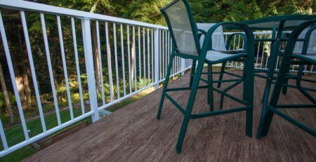 TUFDEK DESIGNER BIRCH VINYL PLANK FLOORING INSTALLED ON SUNDECK