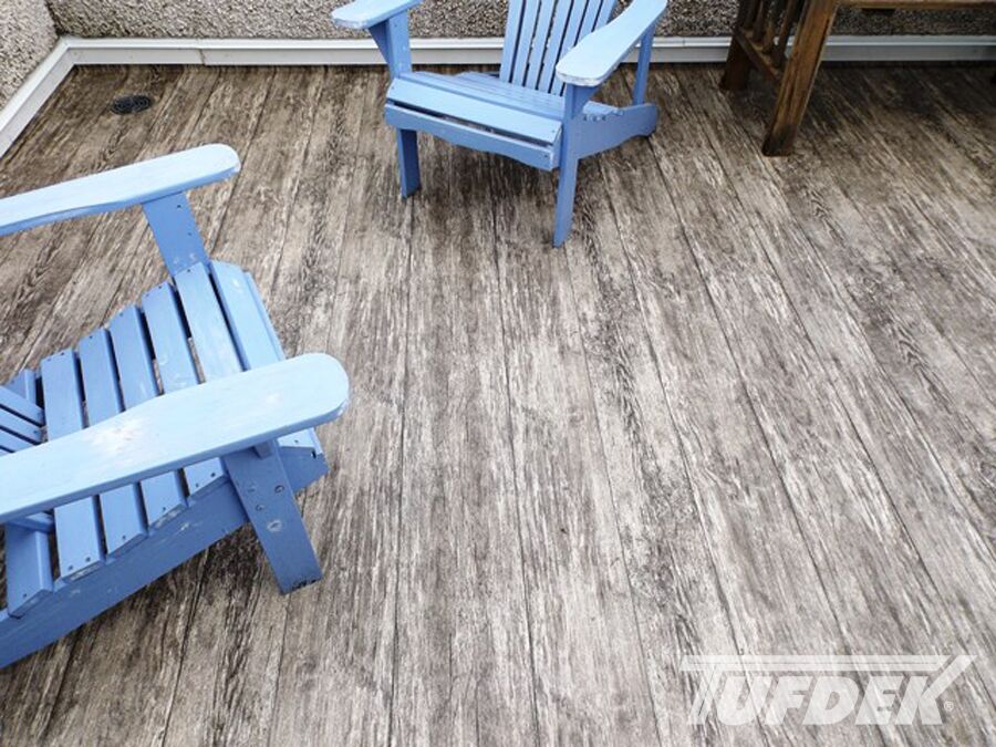 Tufdek Designer Rustic Plank Vinyl Decking