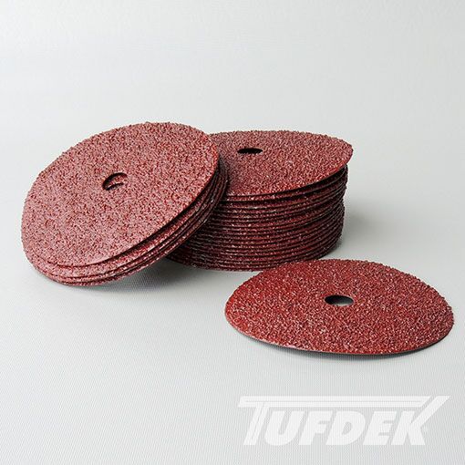 Stack of sanding disks used for vinyl deck surface preparation