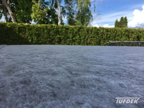 Tufdek vinyl deck covering from floor level