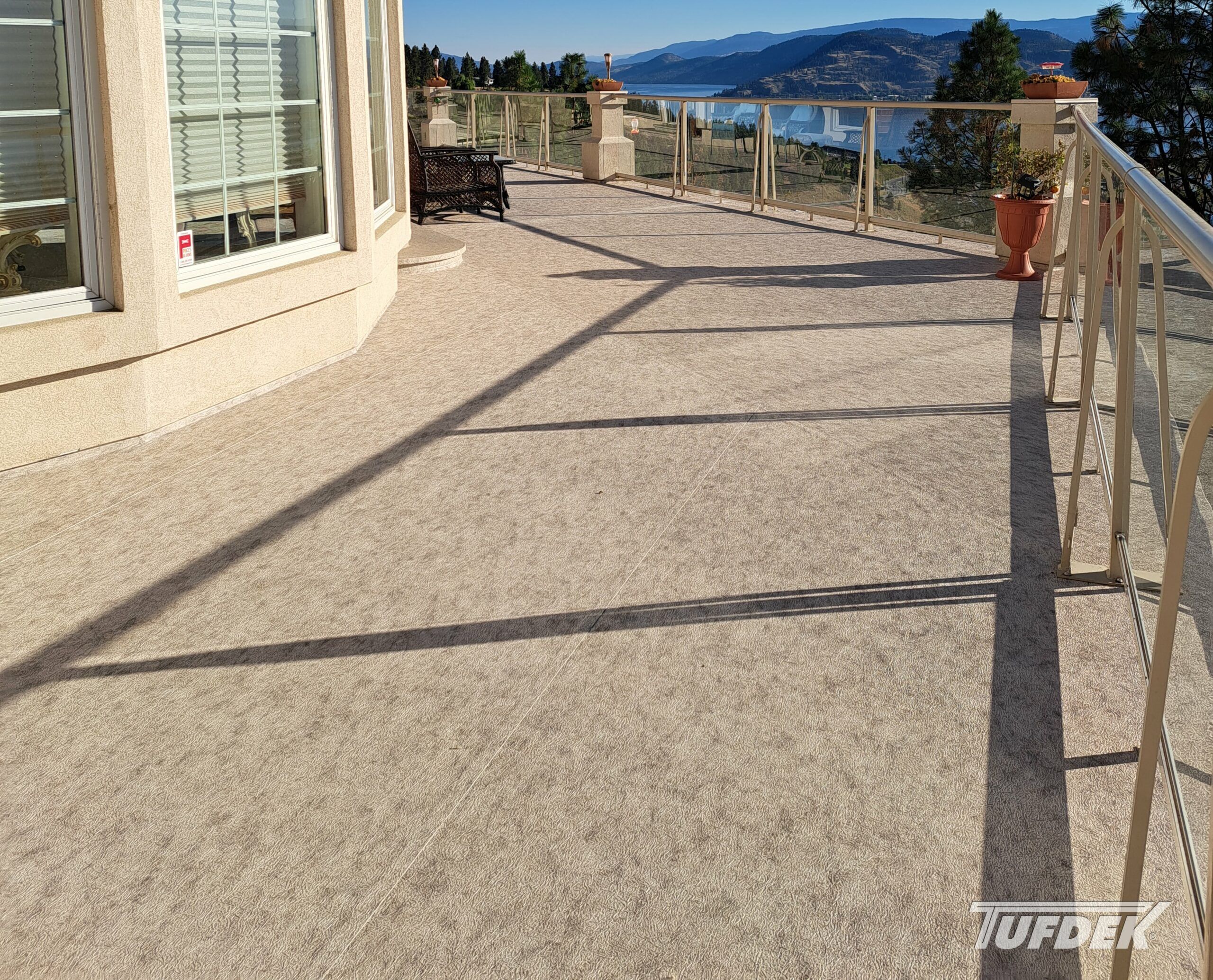 Tufdek Supreme Desert Sand Vinyl Decking Installation