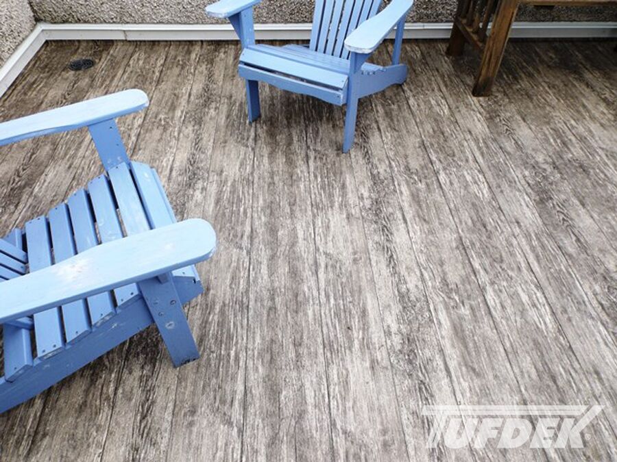 Tufdek Designer Rustic Plank Vinyl Decking Tufdek Designer Rustic Plank Vinyl Decking