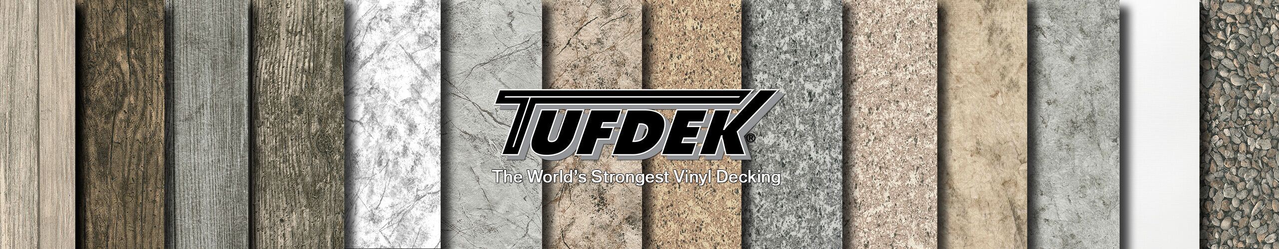 Tufdek vinyl decking sample patterns