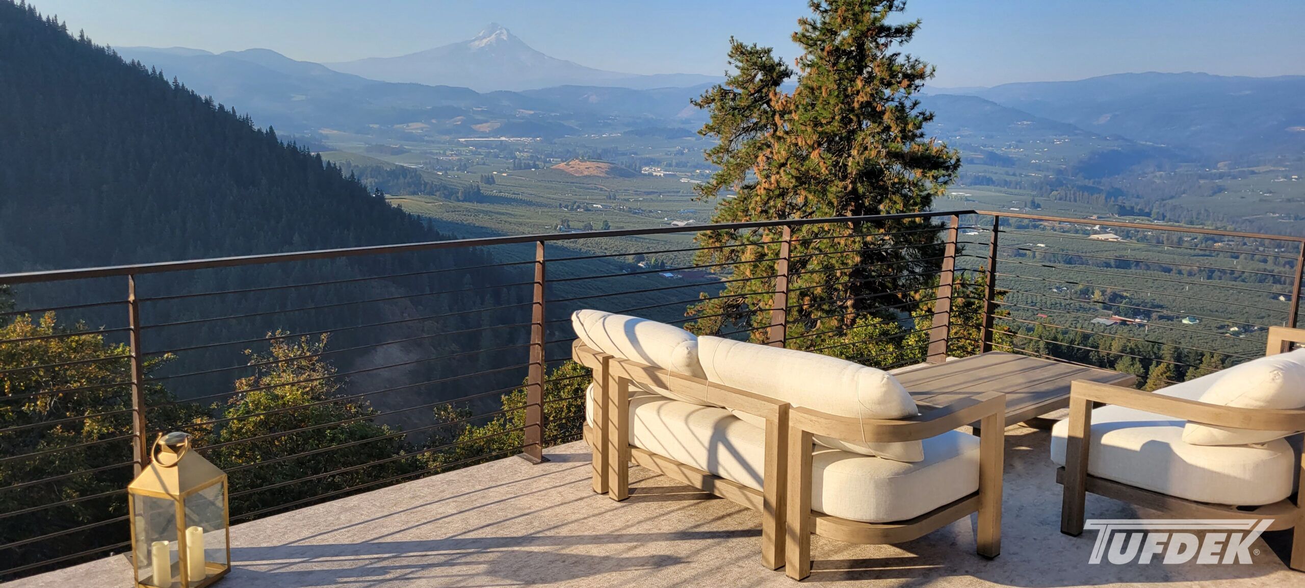 Tufdek Supreme Desert Sand Waterproof Decking Material Tufdek Supreme Desert Sand Waterproof Decking Installed
