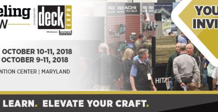 BALTIMORE MARYLAND DECK EXPO 2018 REMODELING SHOW BANNER