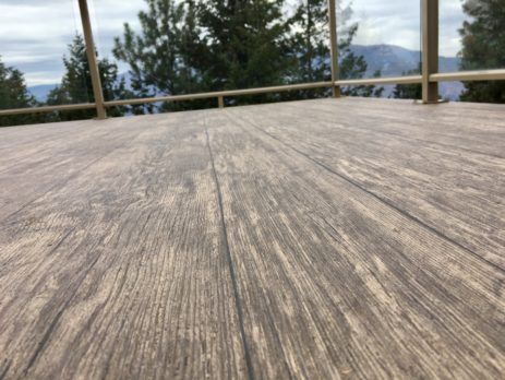 BIRCH PLANK VINYL DECKING - VIEW FROM VINYL FLOORING - TUFDEK